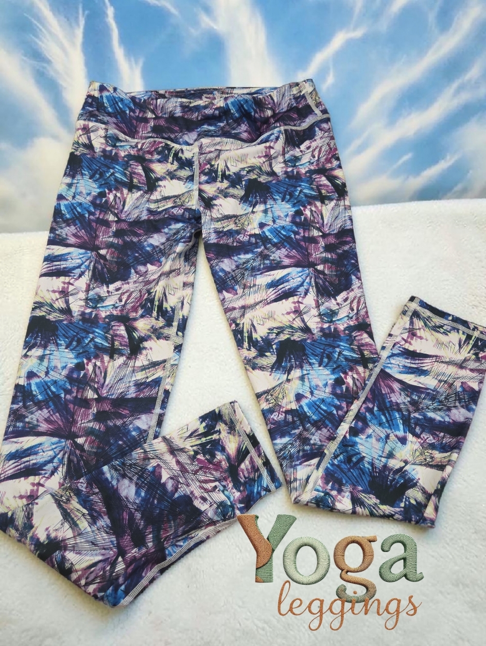 *1251 World of active yoga gym Leggings pants women Medium